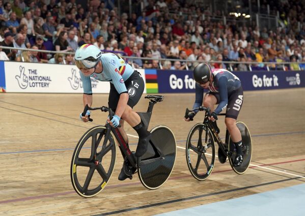 America s most decorated track cyclist claims more gold at world